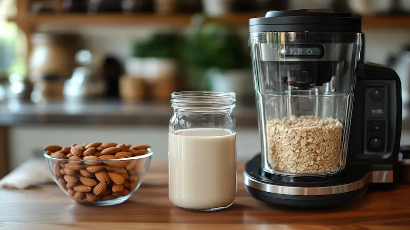 How to Make Nut Milk with a Vitamix – Easy Guide 2 Vitamix blender making nut milk without a nut milk maker.