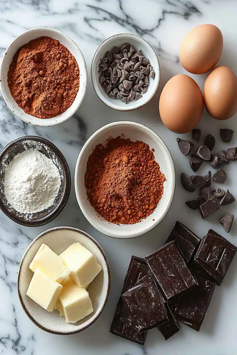 Gochujang Chocolate Cookies: 7 Bold Reasons To Bake Them Now 3 gochujang chocolate cookie ingredients flat lay
