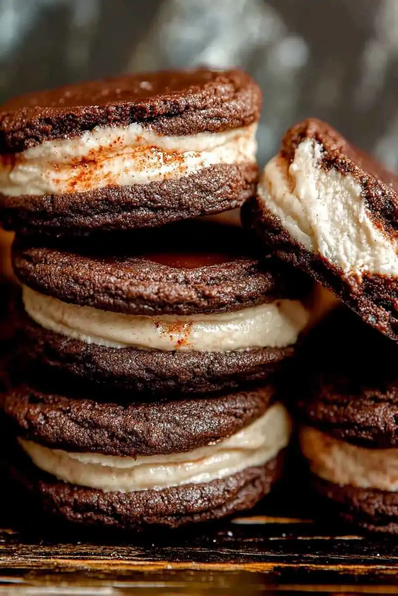 Gochujang Chocolate Cookies: 7 Bold Reasons To Bake Them Now 4 gochujang chocolate cookies with ice cream and caramel drizzle