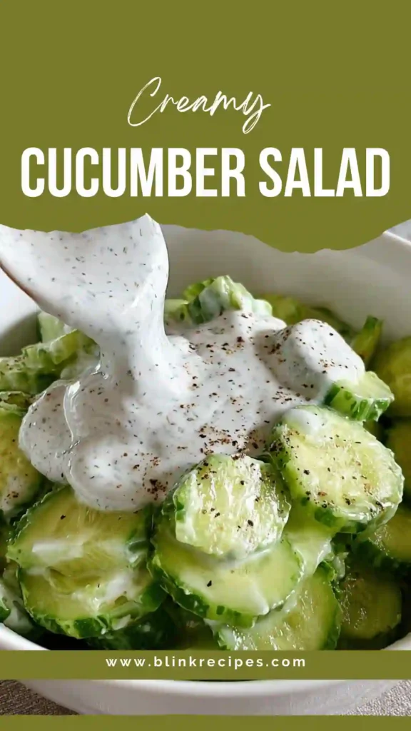 Creamy Cucumber Salad – Easy Low Carb BBQ Side Dish | Keto & Clean Eating Friendly 2 Creamy Cucumber Salad
