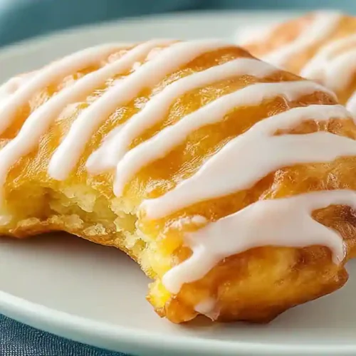 Easy Fresh Peach Fritters with Vanilla Glaze 2 Easy Fresh Peach Fritters with Vanilla Glaze