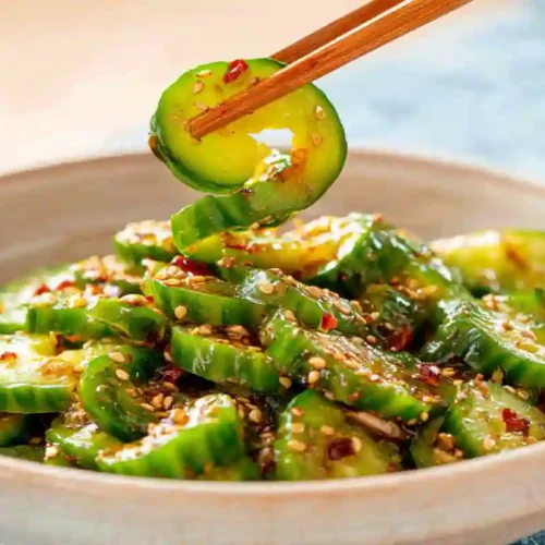 Spicy Korean Cucumber Salad Recipe for Summer - TikTok Asian Side Dish 3 Korean Cucumber Salad