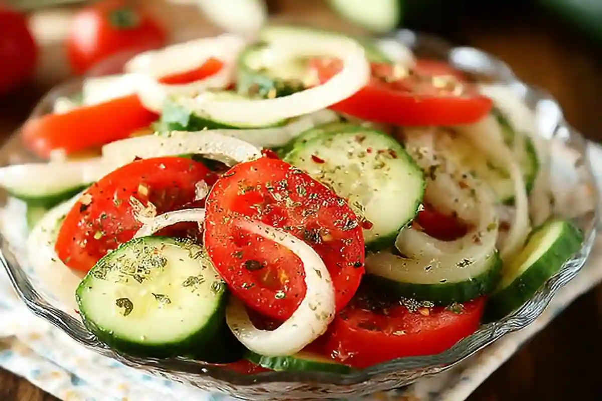 Tomato Cucumber Onion Salad