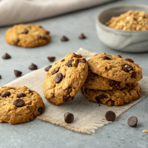 Healthy Grab-and-Go Breakfast Cookies Recipe 2 Close-up of Healthy Grab-and-Go Breakfast Cookies on a table.
