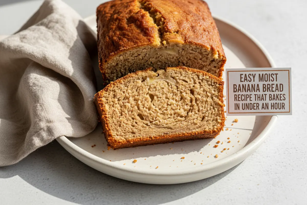 easy moist banana bread recipe