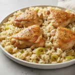 slow cooker lemon herb chicken and rice
