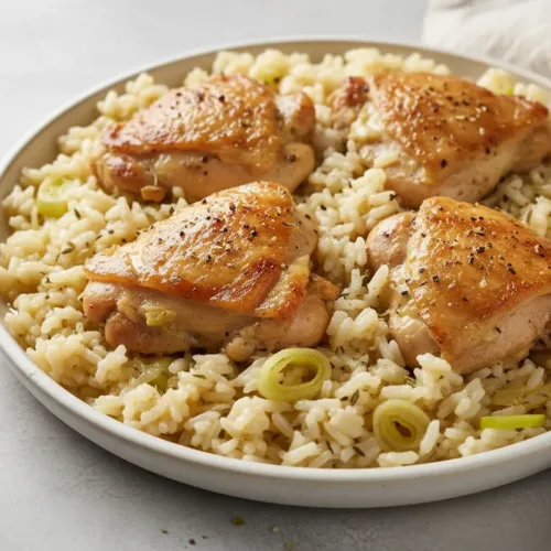 slow cooker lemon herb chicken and rice