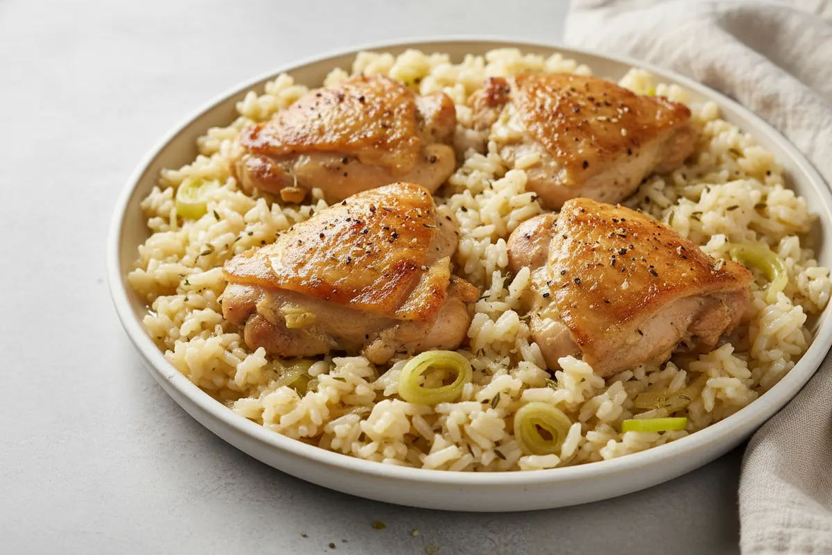 slow cooker lemon herb chicken and rice